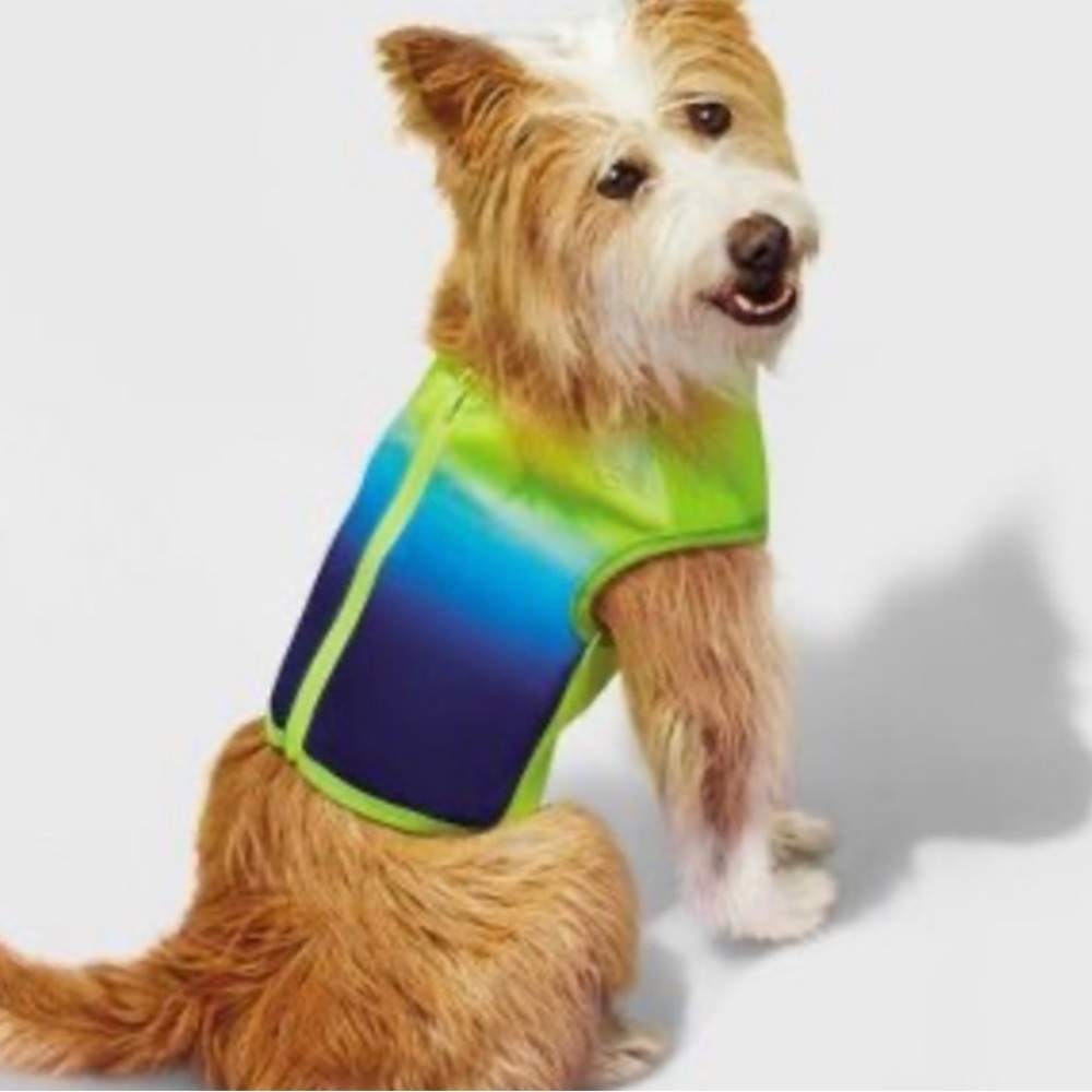 Sun Squad Pet Cooling Vest, Zipper Front, Ombre‎ small, medium & large